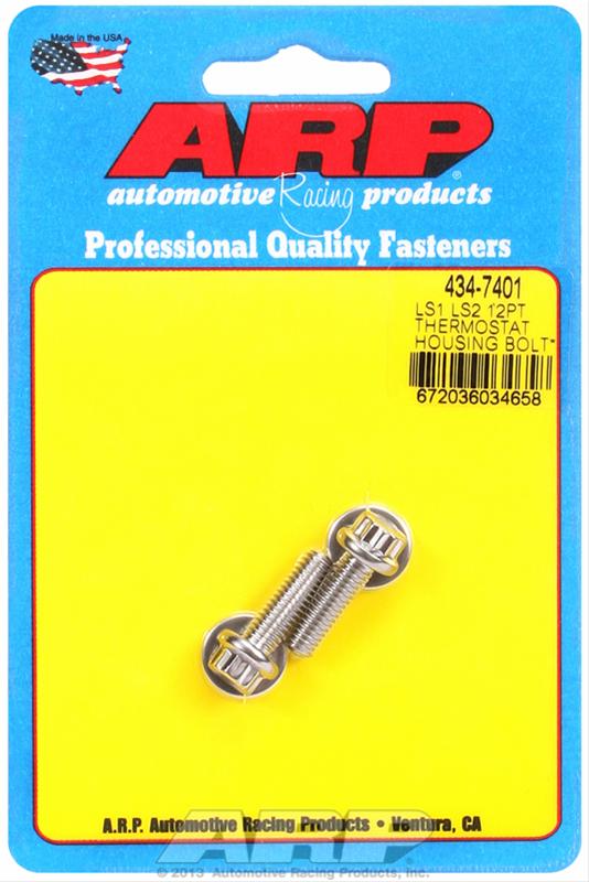 ARP ARP LS1 LS2 SS 12pt thermostat housing bolt kit (434-7401) SR