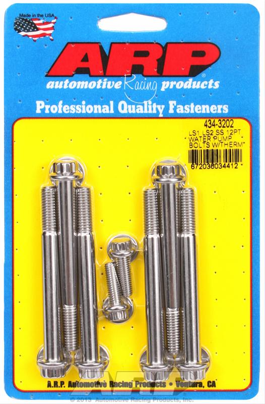 ARP ARP LS1 LS2 SS water pump bolts thermostat housing bolts kit (434-3202) SR