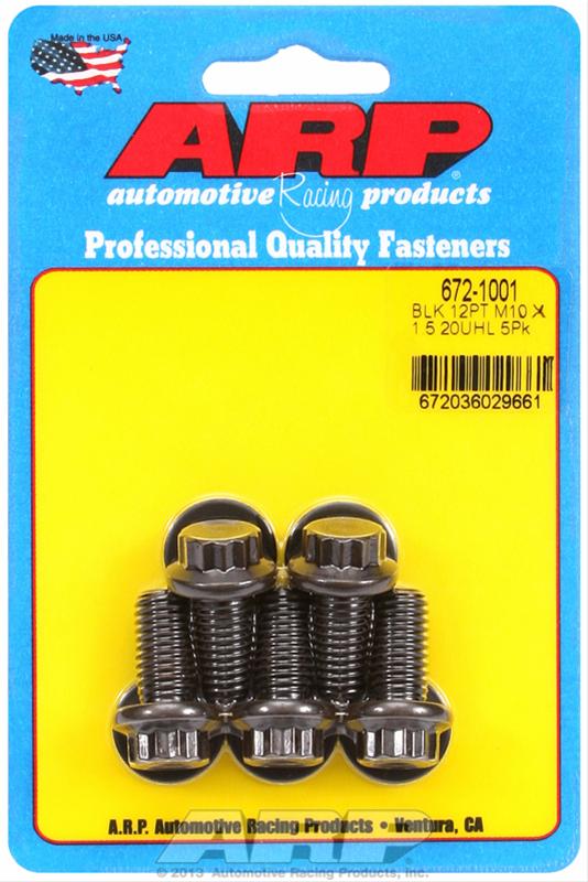 ARP ARP M10 x 1.50 x 20 12pt black oxide bolts (672-1001) SR