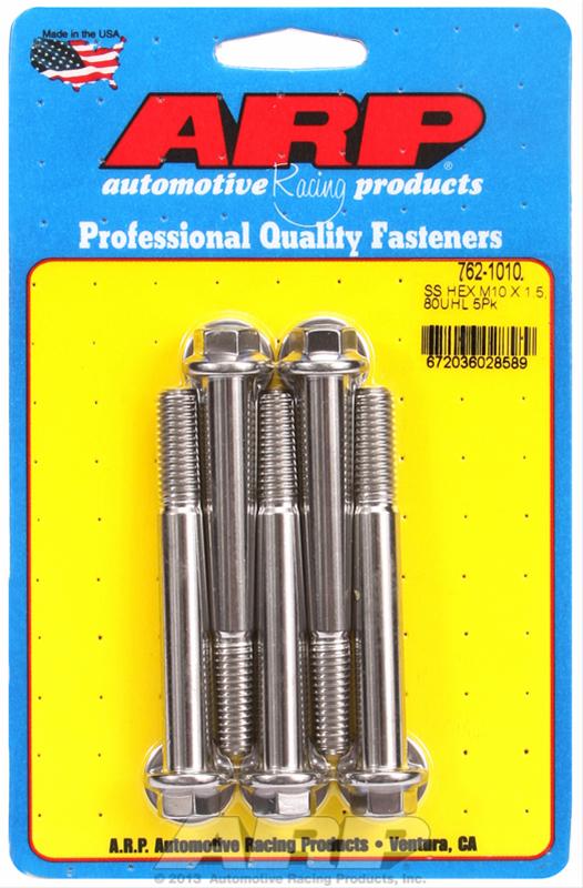 ARP ARP M10 x 1.50 x 80 hex SS bolts (762-1010) SR