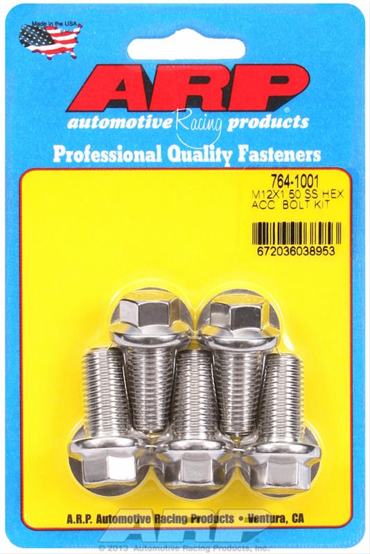 ARP ARP M12 x 1.50 x 25 hex SS bolts (764-1001) SR
