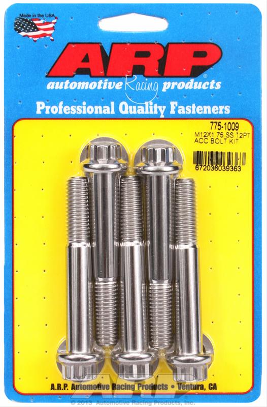 ARP ARP M12 X 1.75 X 80 12pt SS bolts (775-1009) SR