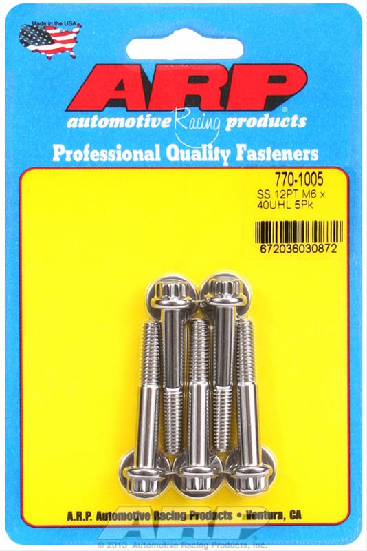 ARP ARP M6 x 1.00 x 40 12pt SS bolts (770-1005) SR
