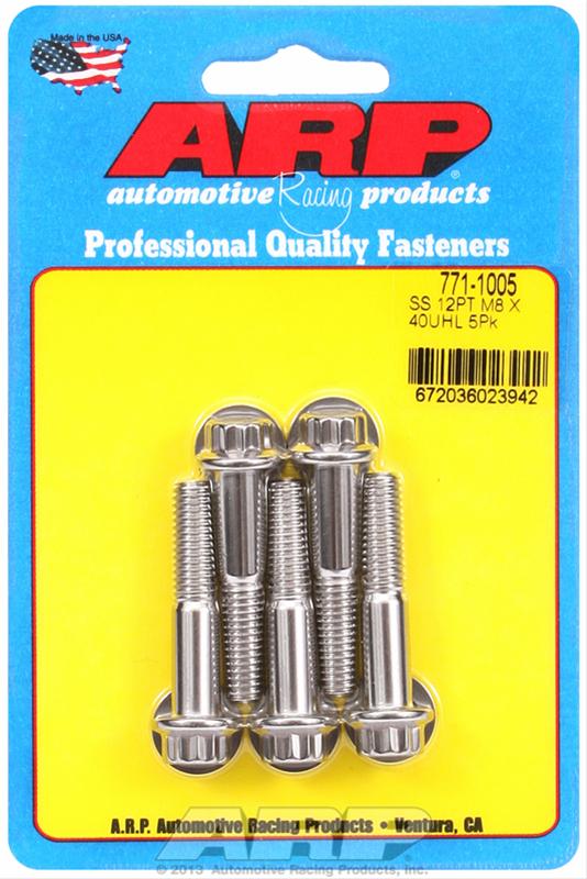 ARP ARP M8 x 1.25 x 40 12pt SS bolts (771-1005) SR