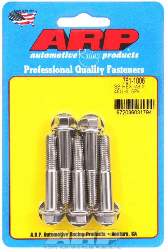 ARP ARP M8 x 1.25 x 45 hex SS bolts (761-1006) SR