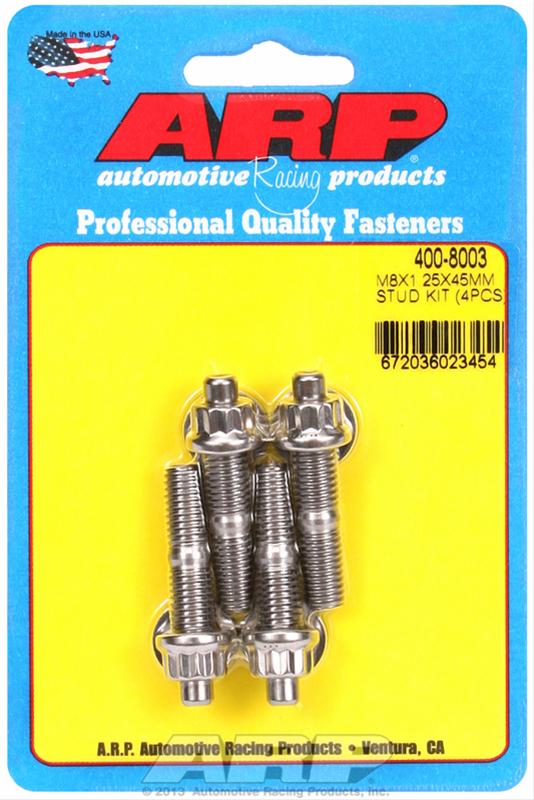 ARP ARP M8 X 1.25 X 45mm broached stud kit - 4pcs (400-8003) SR