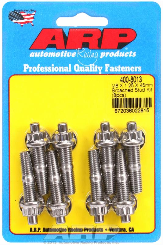 ARP ARP M8 X 1.25 X 45mm broached stud kit - 8pcs (400-8013) SR