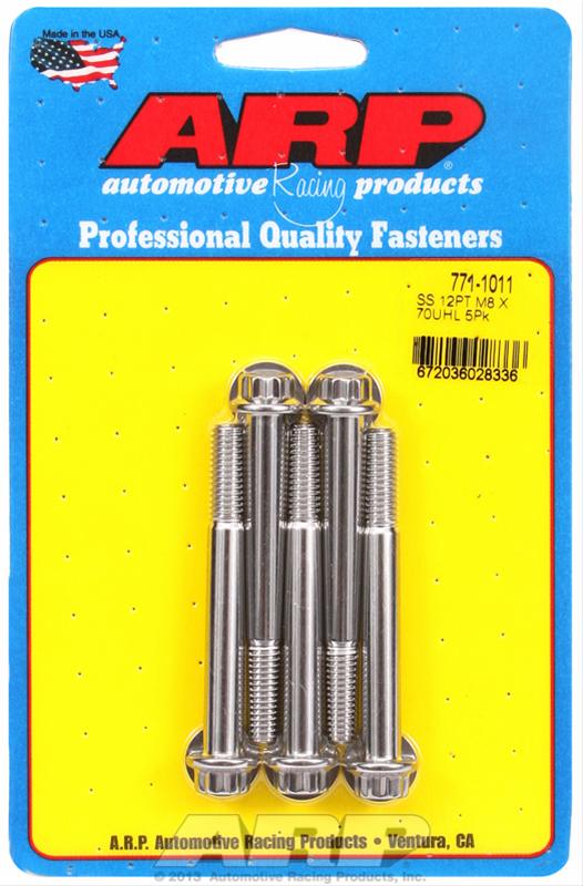 ARP ARP M8 x 1.25 x 70 12pt SS bolts (771-1011) SR