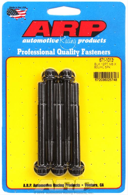 ARP ARP M8 x 1.25 x 80 12pt black oxide bolts (671-1013) SR