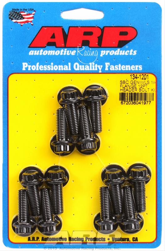 ARP ARP SBC/GENIII LS 1/4 flange 12pt header bolt kit (134-1201) SR