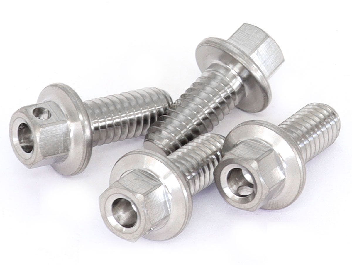 ASTRO 4 Pack Astro Titanium Ti Bolt 5/16"-18 x .750" Jet Head Drilled AST-8107K SR