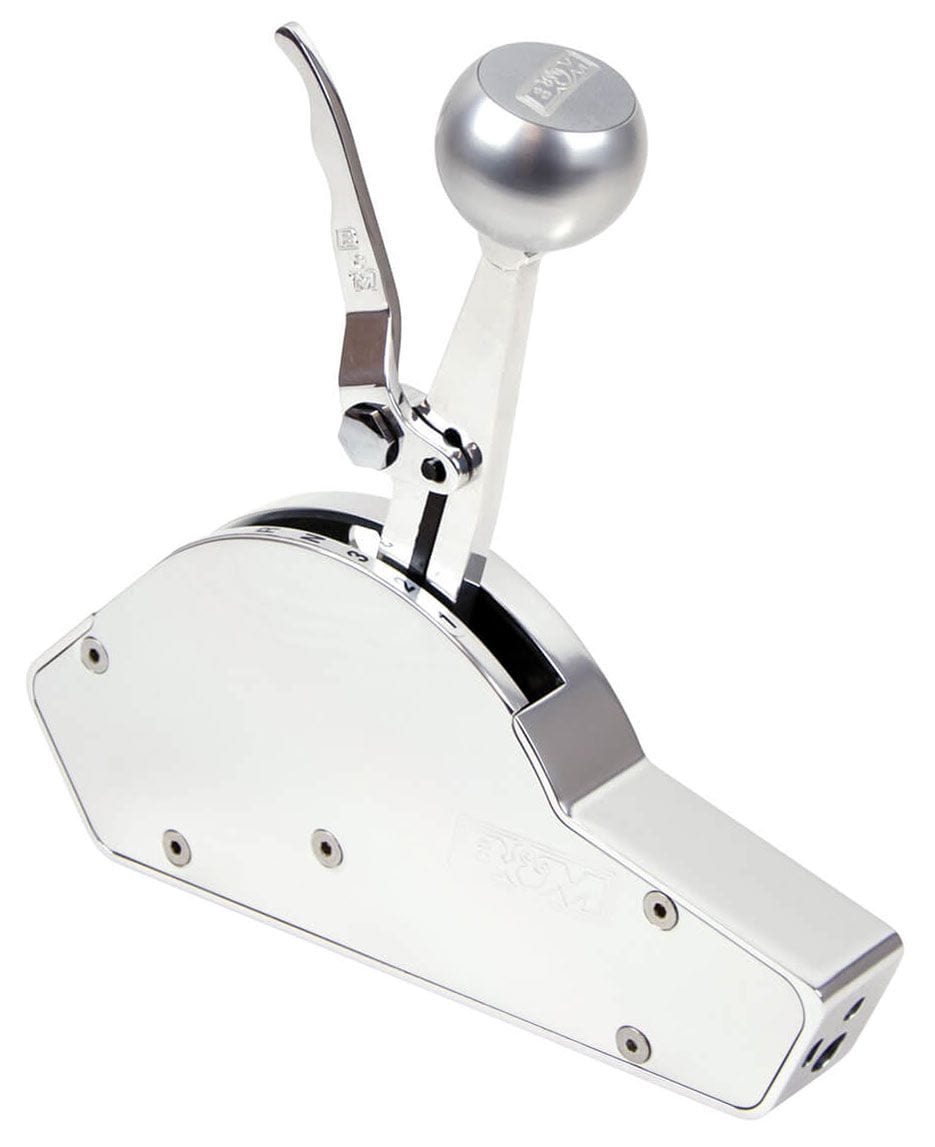 B&M 3 & 4 Speed Gate Shifter, Billet Aluminium Knob With Machined Insert B&M Hi-Tek Street Bandit Shifter BM80797 SR