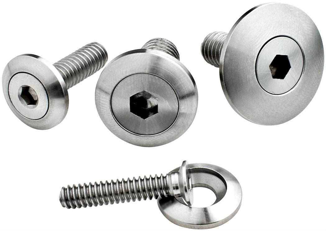 BILLET 3/8-16 x 1" Bolt With 7/8" O.D Washer Billet Specialties S/S Pro Bolt BS66120 SR