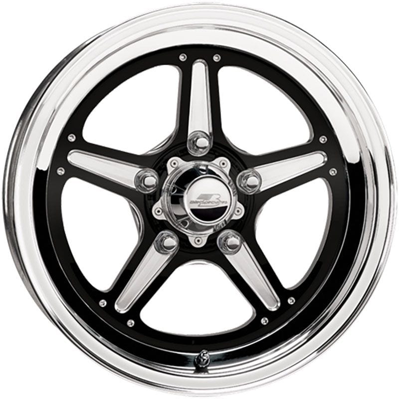 BILLET 5 x 4.75" Bolt Circle with 3.5" Backspace Billet Specialties Street Lite Wheel 15" x 8" - Black BSBRS035806135N SR