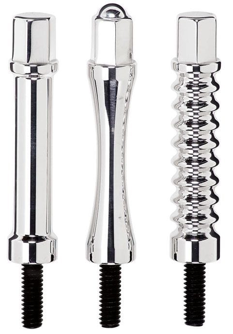 BILLET Hex Style 2-7/8" Tall With 1/4" Threaded Stud (4 Pack) Billet Specialties Valve Cover Hold Downs - Polished BS95013 SR