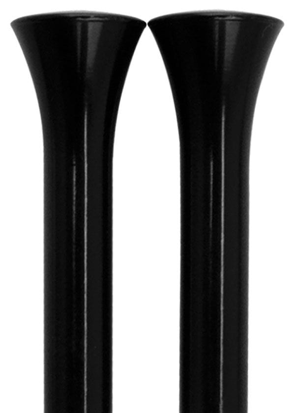 Billet Specialties Smooth Door Lock Knobs, Black BSBLK45910