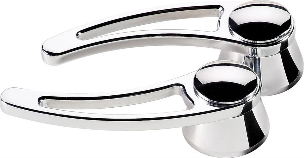 BILLET Suit GM & Ford 1949-On With 1/2" Round Spline, 3-3/4" Length (Pair) Billet Specialties Tradtional Interior Door Opening Handles - Polished BS45520 SR