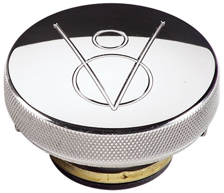 BILLET With V8 Logo, 16lb Billet Specialties Radiator Cap - Polished BS75420 SR