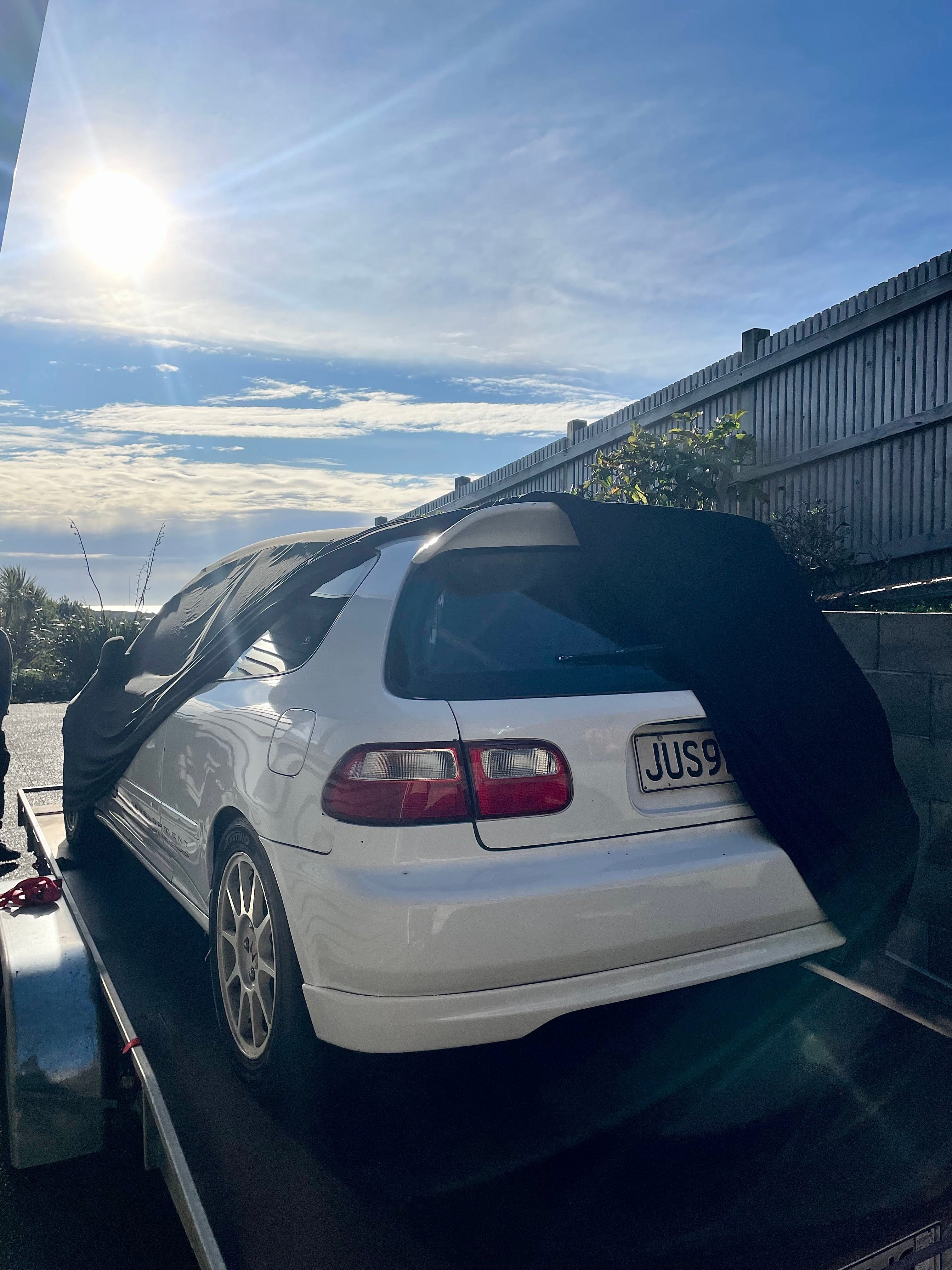 Boosted Kiwi Boosted Kiwi Honda Civic EG Hatchback Custom Fit Indoor Car Cover (1991 - 1995) SR