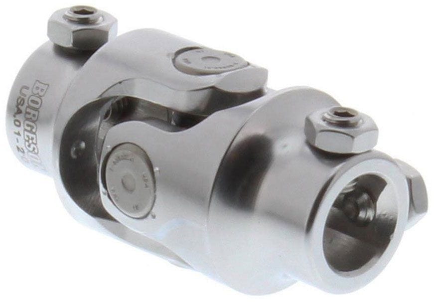 BORGESON 3/4"DD x 3/4"DD - Spline x Spline CLEARANCE Borgeson Borgeson Polished Stainless Steel Single Needle Bearing Universal Joint BOR12494 SR