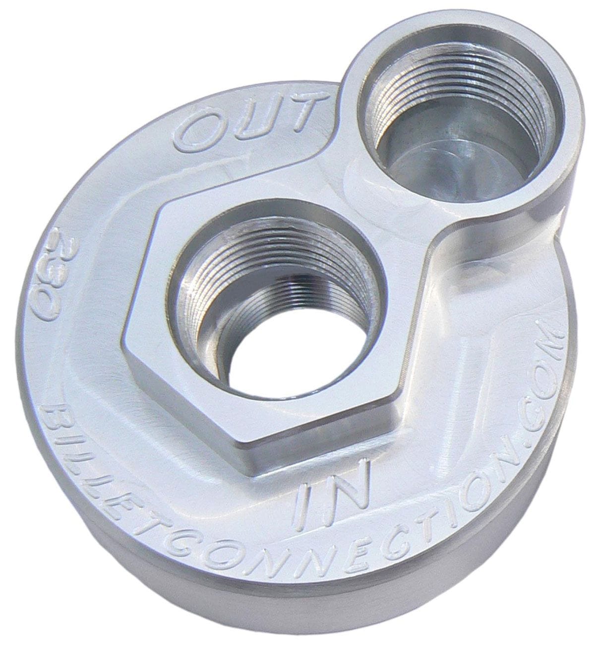 CLEARVIEW Suit Nissan KA24DE With 3/4" Thread Clear View Filtration -12AN Billet Oil Block Adapter Kit - Clear Anodised CV232 SR