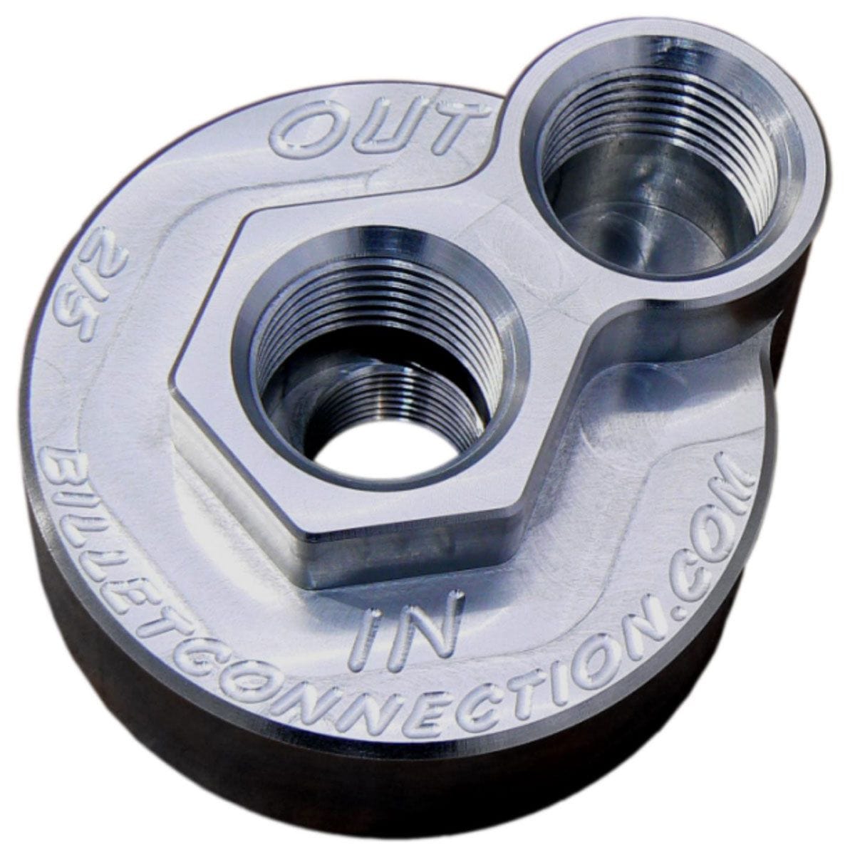 CLEARVIEW Suit Pontiac, Oldsmobile & Holden with 13/16" Thread Clear View Filtration -12AN Billet Oil Block Adapter Kit - Clear Anodised CV215 SR