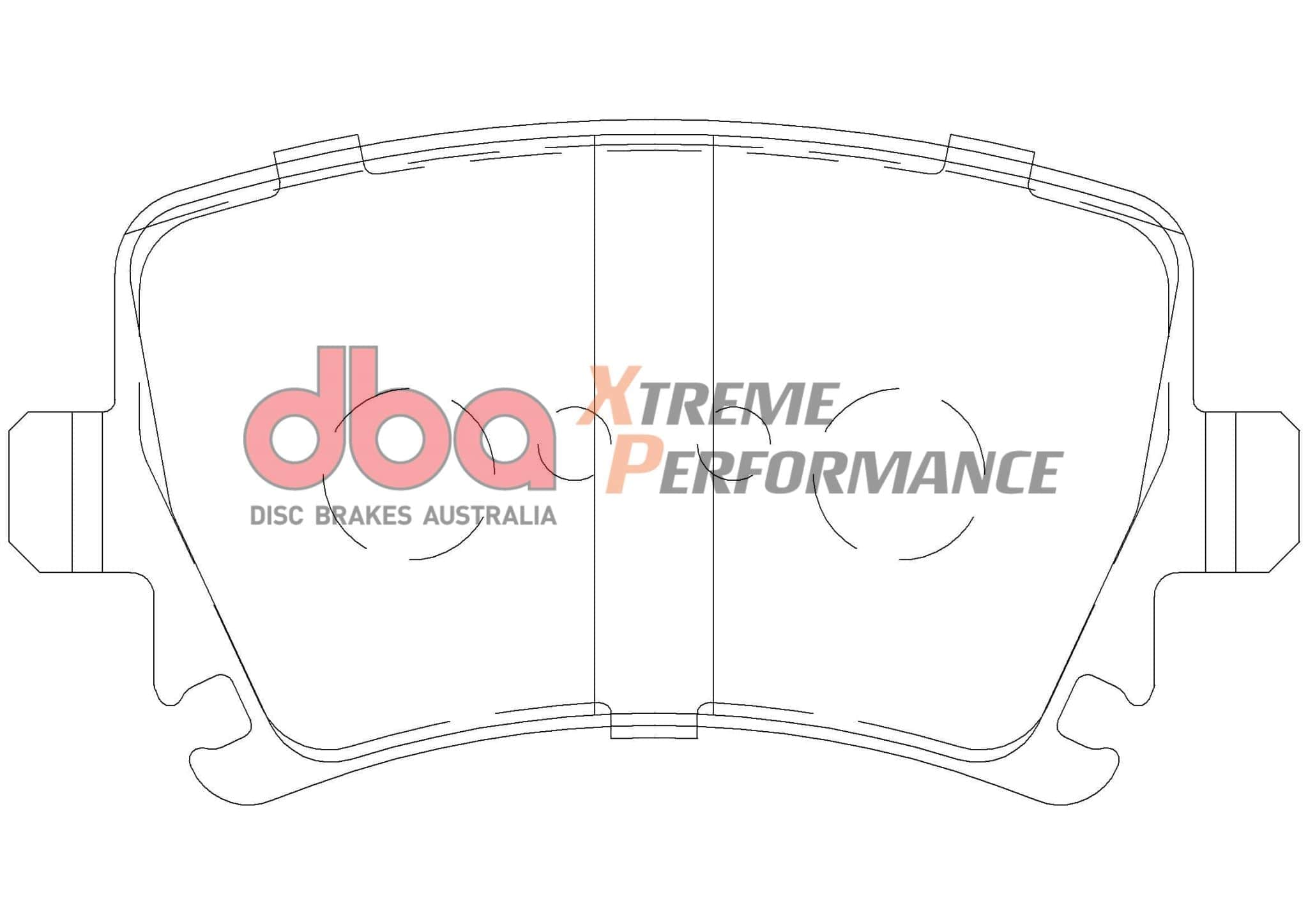 DBA Drum Audi A3 8L1/8P1/8P7/8PA 97-13 DBA XP PERFORMANCE Rear Brake Pad SR