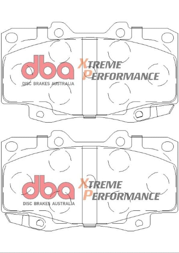 DBA Drum Brake Pad to suit Toyota Hilux GGN25/KUN26 05-15 DBA XP PERFORMANCE Front SR
