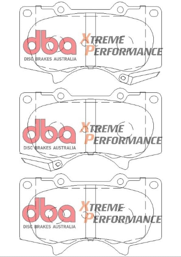 DBA Drum Brake Pad to suit Toyota Hilux KUN26 05-15 DBA XP PERFORMANCE Front SR