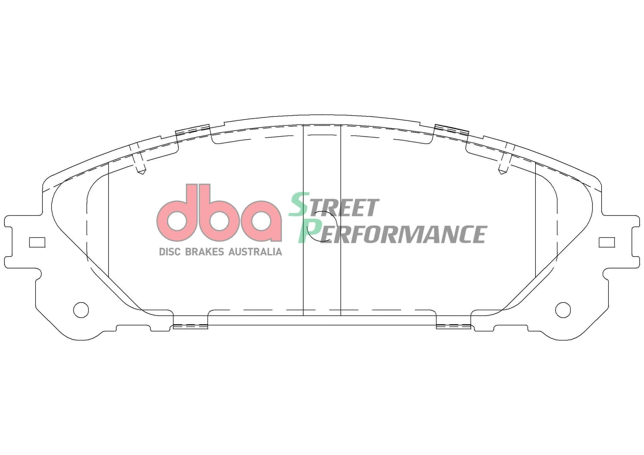 DBA Drum Brake Pad to suit Toyota Kluger GSU40R/GSU45R 07-14 DBA SP PERFORMANCE Front SR