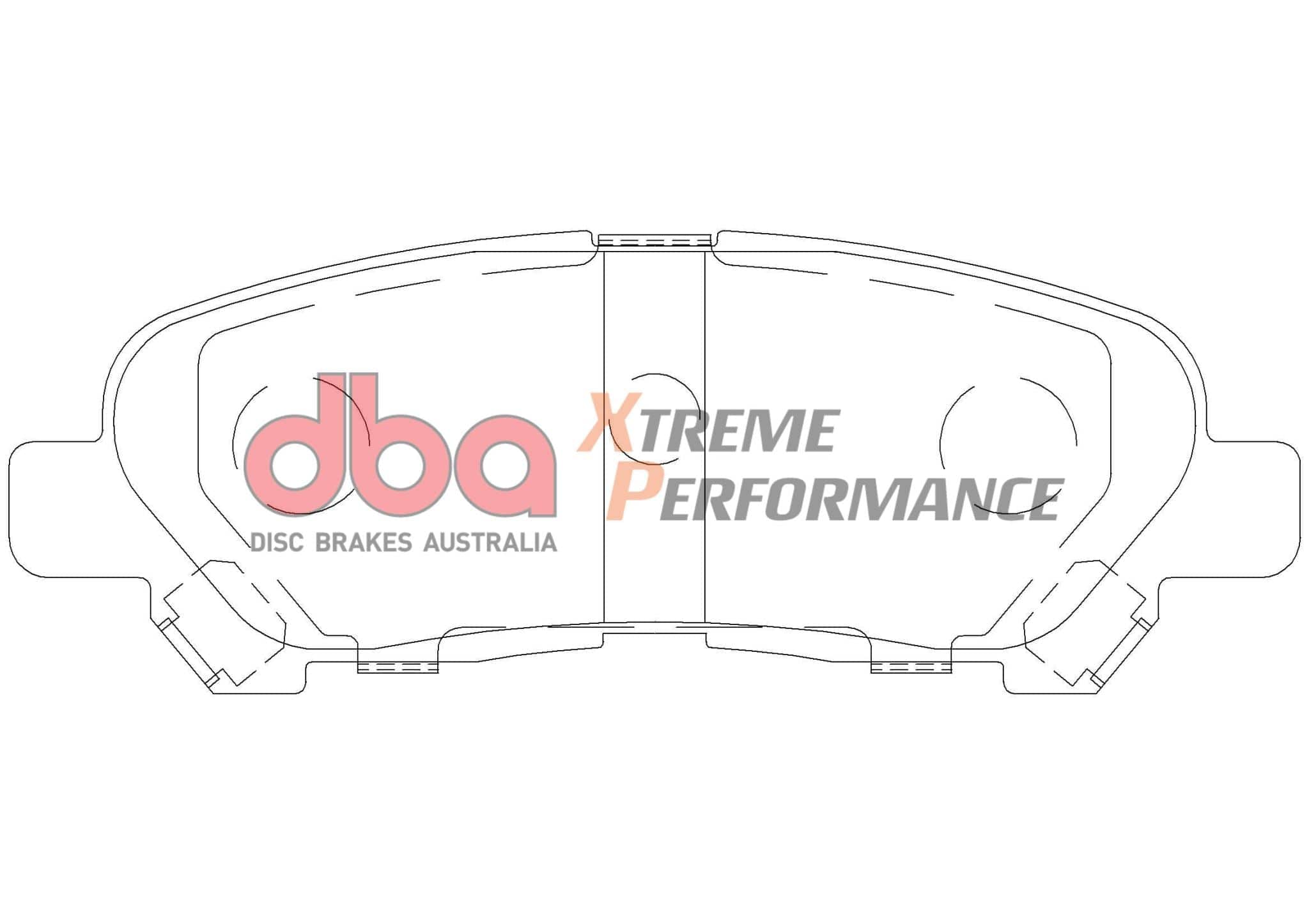 DBA Drum Brake Pad to suit Toyota Kluger GSU40R/GSU45R 07-14 DBA XP PERFORMANCE Rear SR