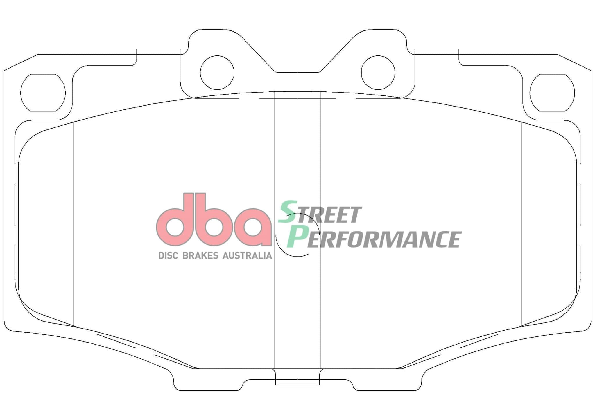 DBA Drum Brake Pad to suit Toyota Land Cruiser 74-92 DBA SP PERFORMANCE Front SR