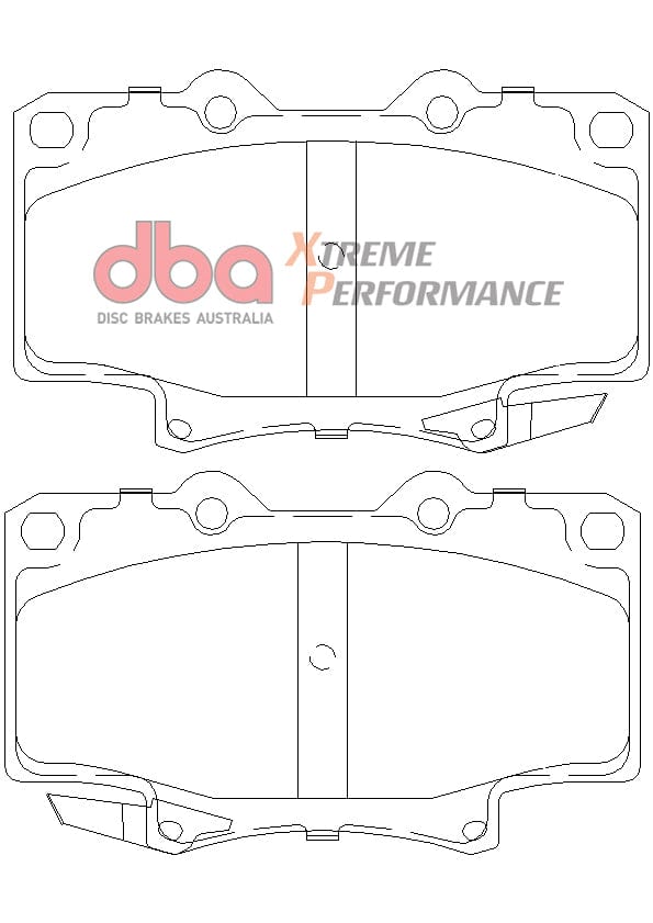 DBA Drum Brake Pad to suit Toyota Land Cruiser HDJ80/_J8_ 93-97 DBA XP PERFORMANCE Front SR