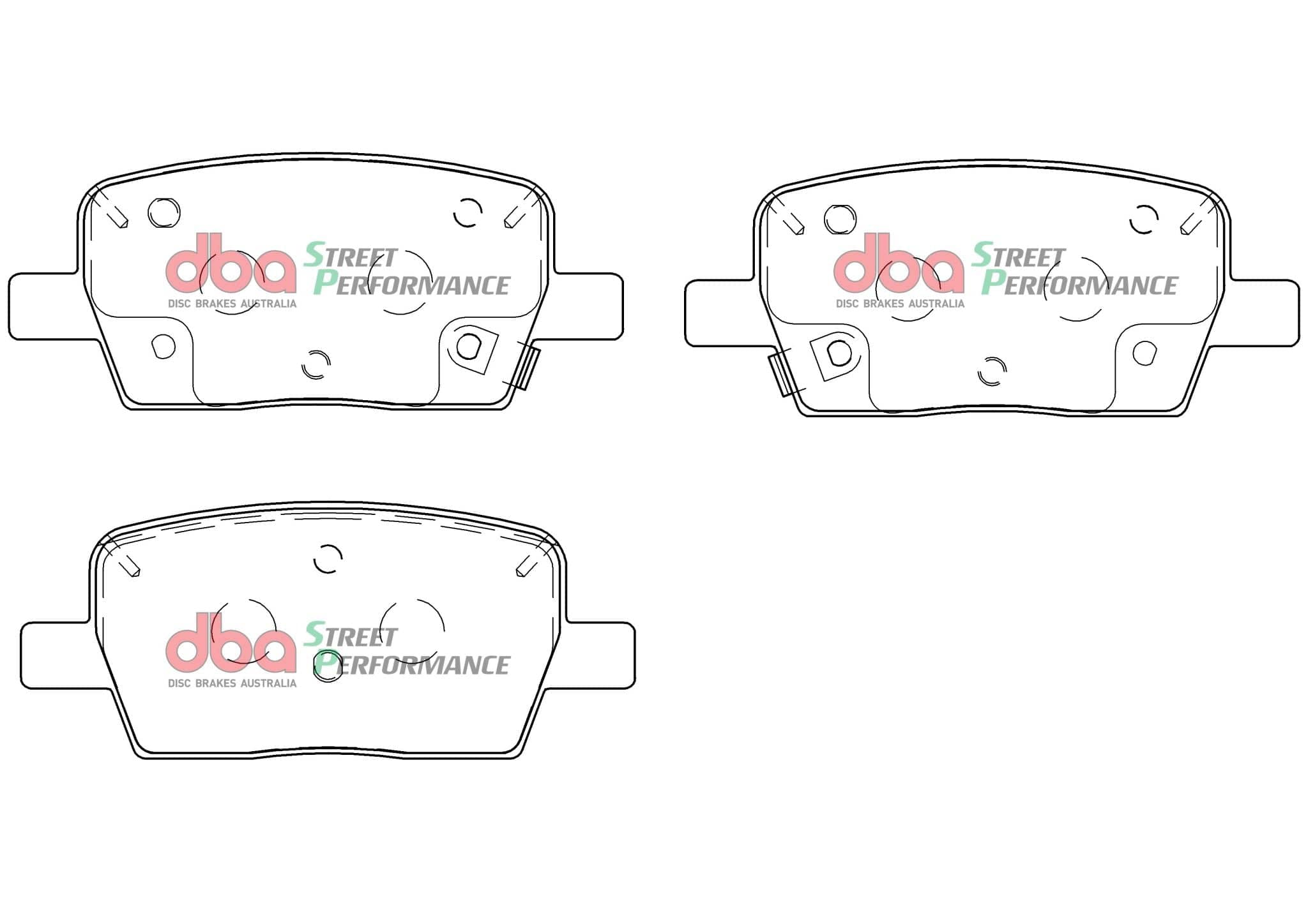DBA Drum GMC Acadia / Holden Acadia 18- SP PERFORMANCE Rear DBA Brake Pad SR