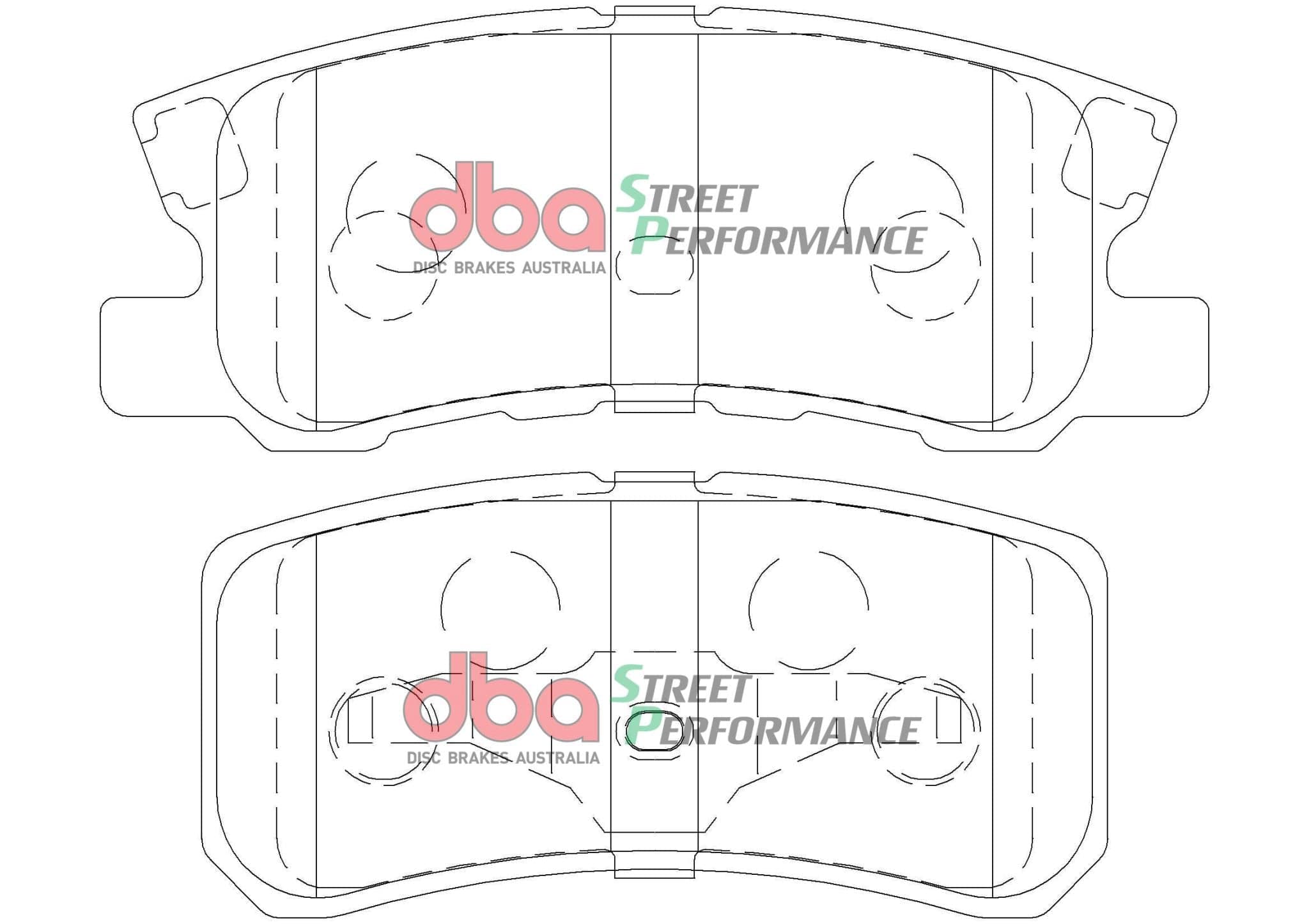 DBA Drum Jeep Compass MK49 07-16 DBA SP PERFORMANCE Rear Brake Pad SR