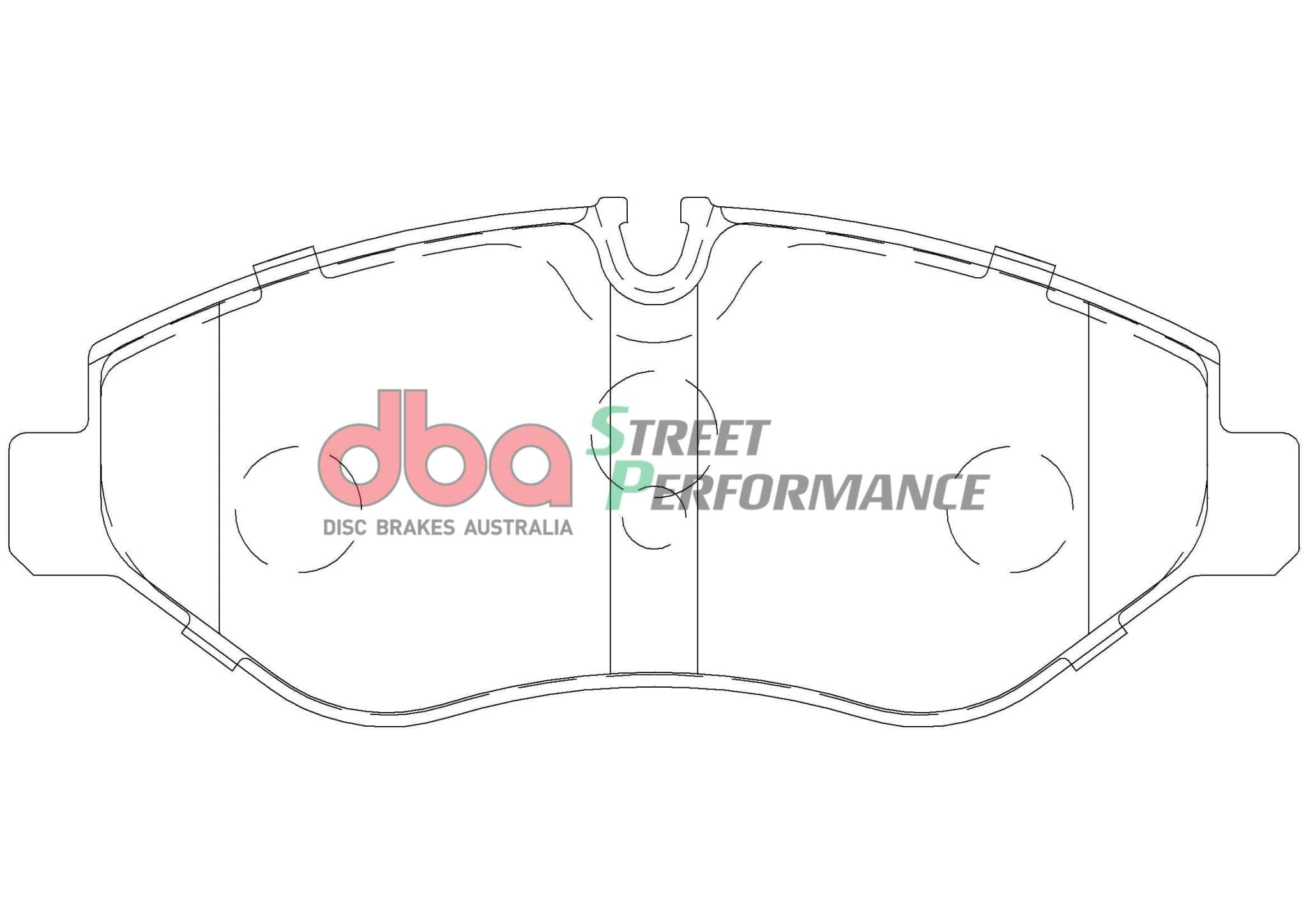 DBA Drum Mercedes-benz Viano W639 04-15 DBA SP PERFORMANCE Front Brake Pad SR