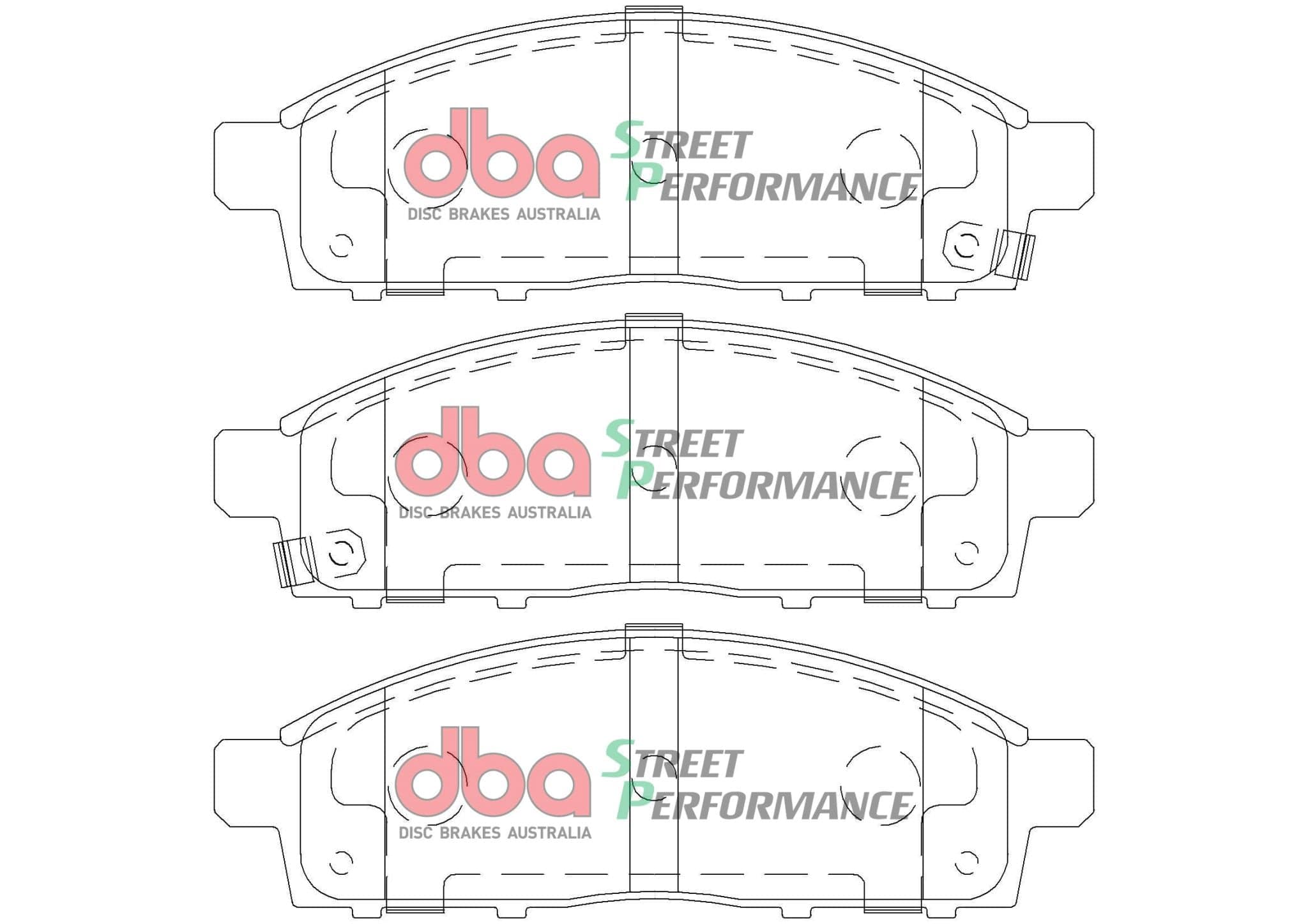 DBA Drum Mitsubishi Challenger PB/PC 09-15 DBA SP PERFORMANCE Front Brake Pad SR