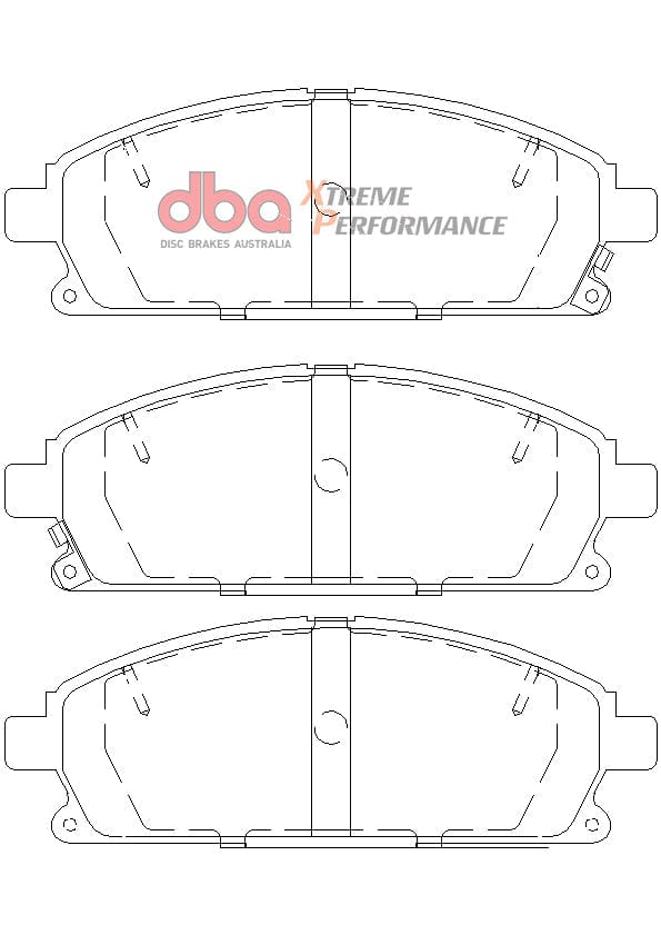 DBA Drum Nissan Pathfinder R50 96-05 DBA XP PERFORMANCE Front Brake Pad SR