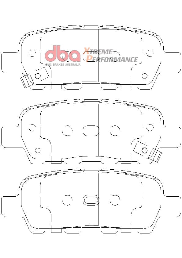 DBA Drum Nissan Tiida C11 06-13 DBA XP PERFORMANCE Rear Brake Pad SR