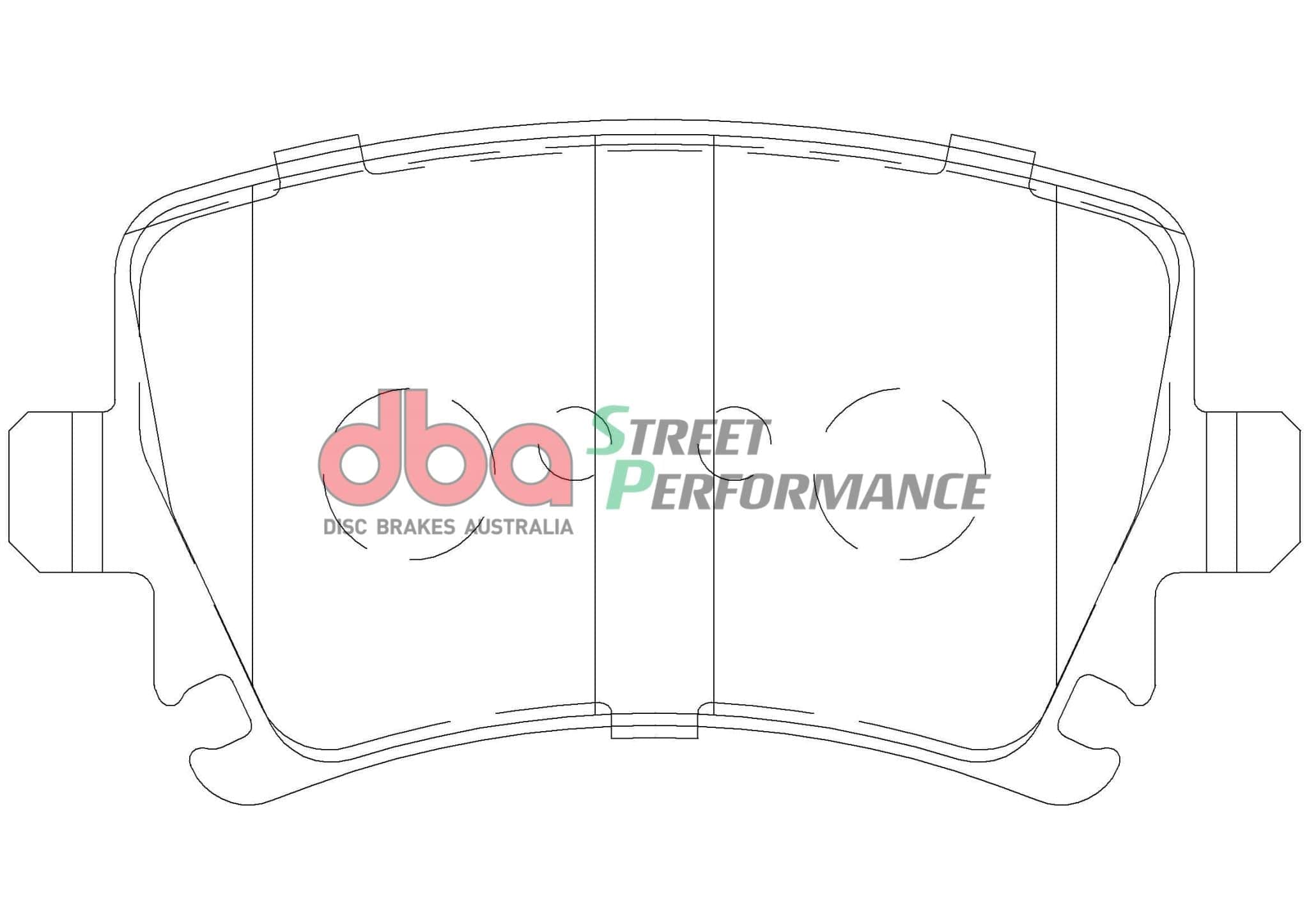 DBA Drum Skoda Octavia 1Z3/1Z5 04-13 DBA SP PERFORMANCE Rear Brake Pad SR