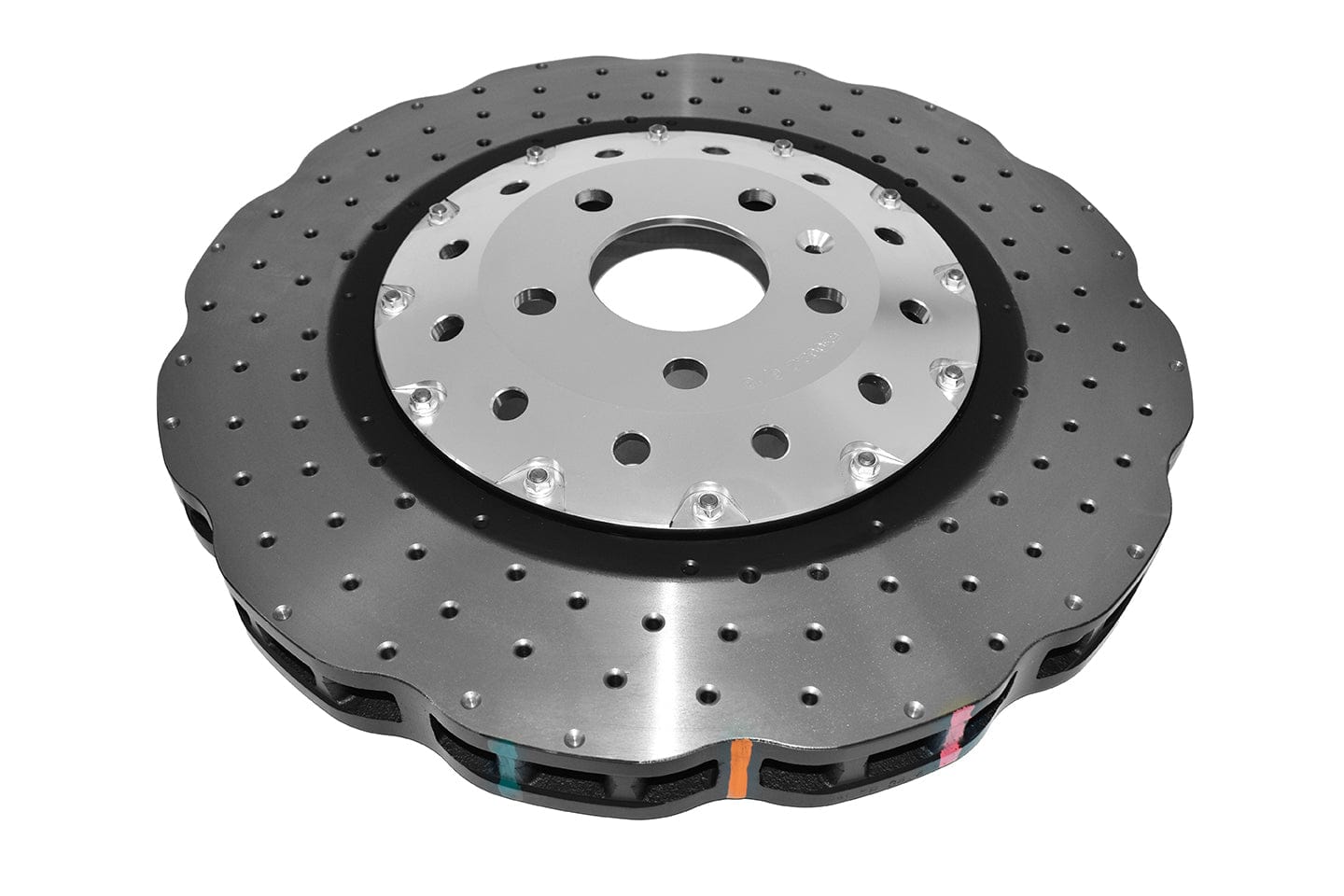 DBA Rotor 5000 2-piece Silver Hat Cross Drilled/Dimpled 390mm x 36mm KP WAVE Disc Audi RS6 SR