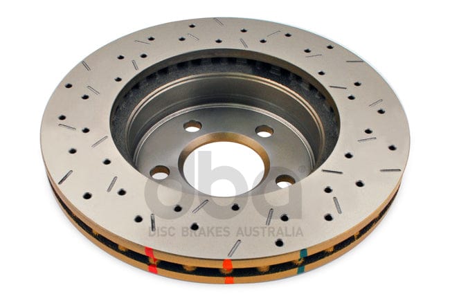 DBA Rotor Ford BA/BF & FG 02- 4000 XS Crossdrilled/slotted KP Front DBA Disc Brake Rotors SR