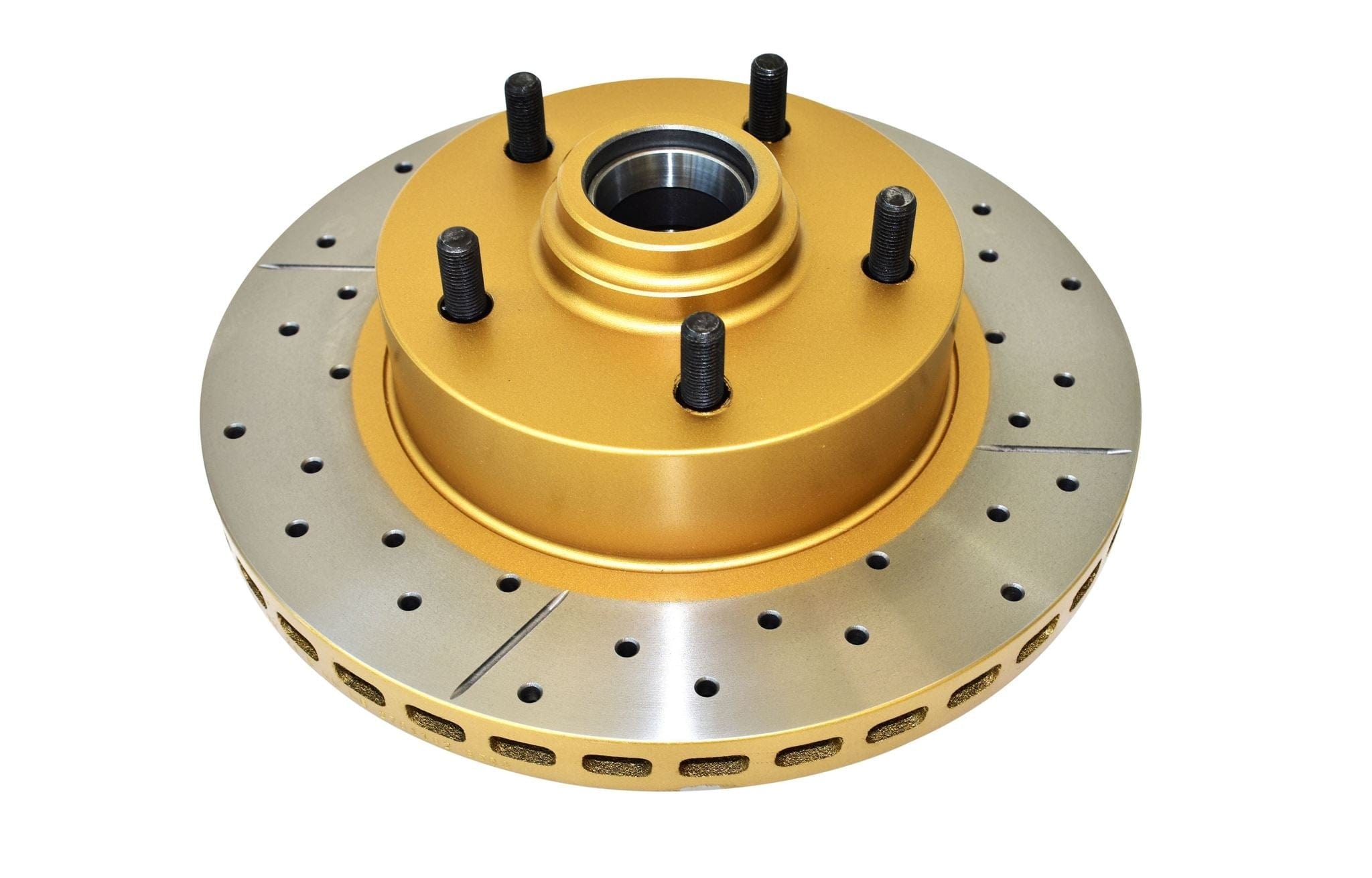 DBA Rotor Holden HQ/HJ/HX/HZ Street Gold Cross-drilled slotted Front DBA Disc Brake Rotors SR