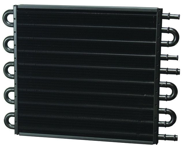 DERALE 4 & 6 Pass With X2 11/32" Barbs & X2 1/2" Barbs Derale Dual Circuit Tube & Fin Cooler DP13302 SR