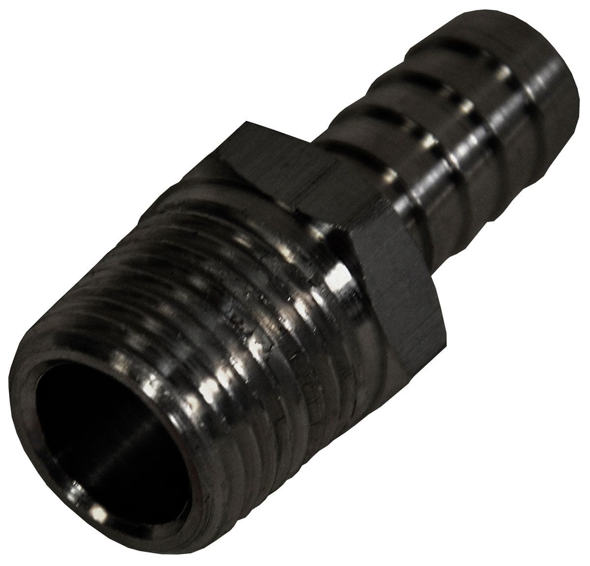 DERALE Derale Derale Straight NPT Hose Barb Fitting 1/2" NPT Male x 1/2" Barb DP98103 SR
