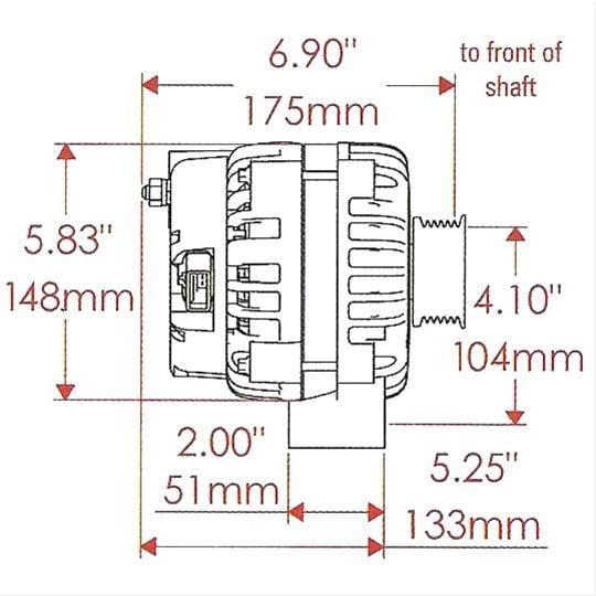 Powermaster Polished GM Style AD Alternator PM68302