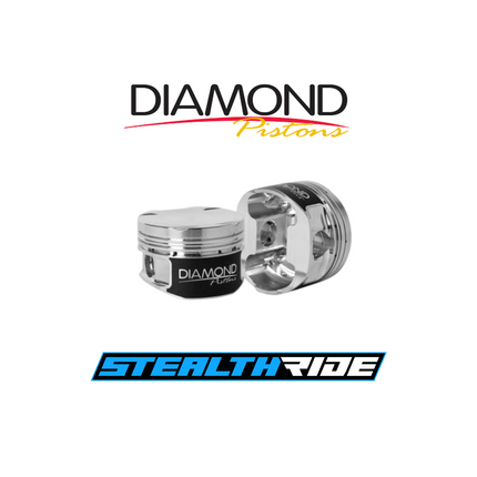 Diamond Pistons Diamond Racing Forged Pistons 11-17 Ford Mustang GT 5.0L Coyote Gen 1-2 3.650" +0.020" 8.0cc 11.6:1 DIA 30502-R1-8 SR