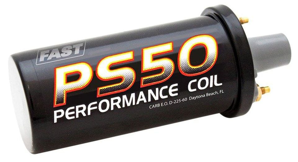 FAST Round Canister Style, Black Finish FAST PS50 Ignition Coil FAST730-0050 SR