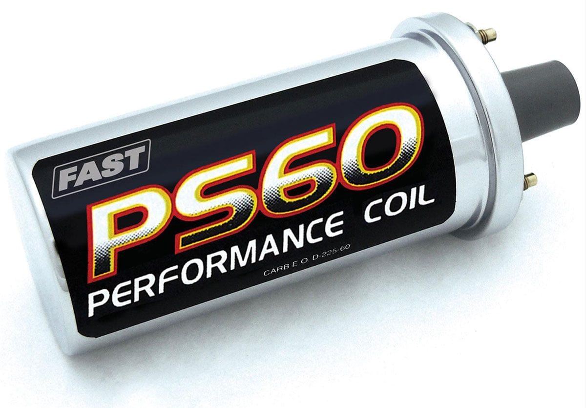 FAST Round Canister Style, Nickle Plated Finish FAST PS60 Ignition Coil FAST730-0060 SR