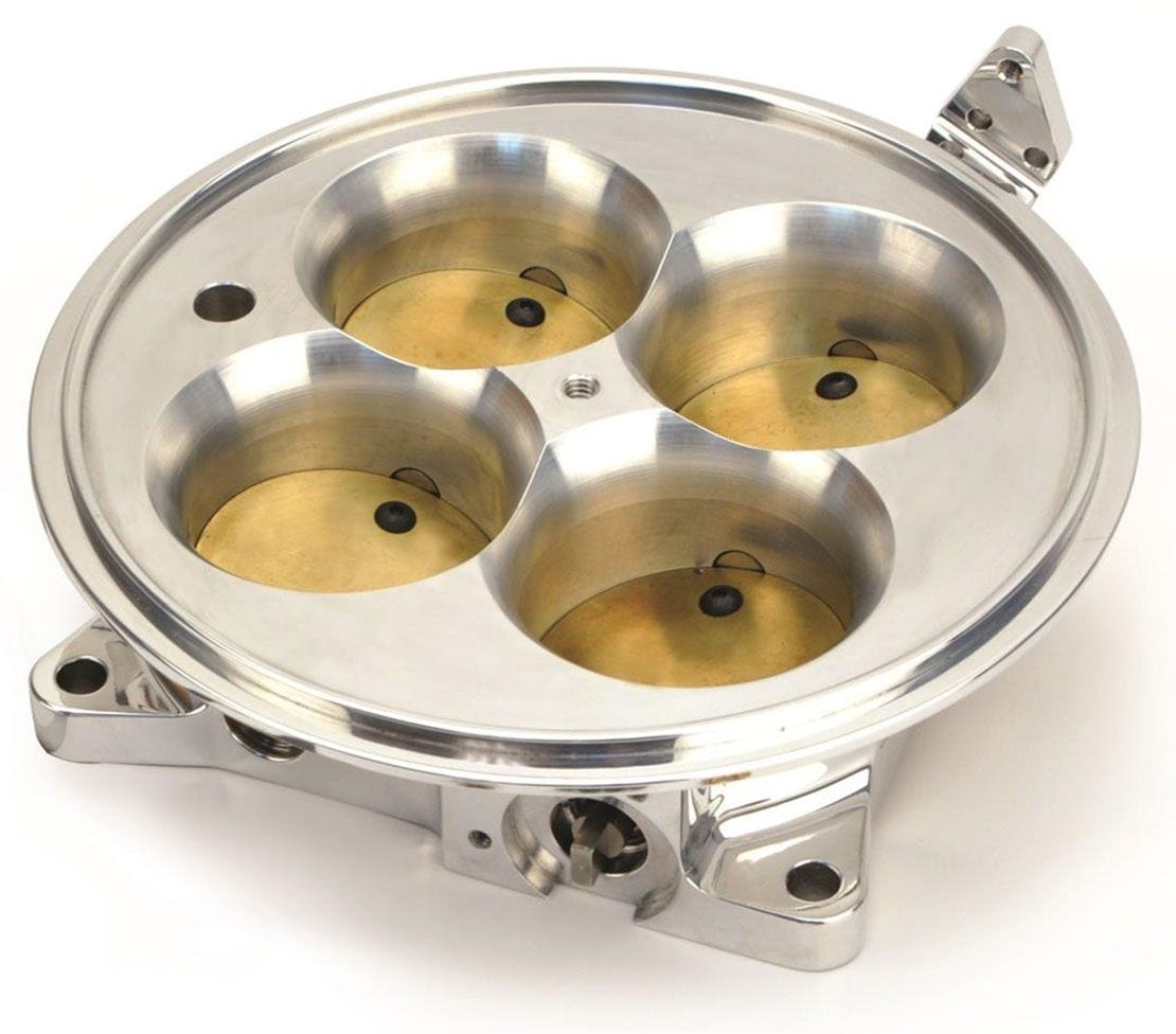 FAST With TPS & IAC FAST 2000cfm Billet 4-Barrel 4500 Throttle Body, Polished FAST307604P SR